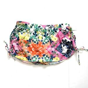 New Swim by Cacique Swimsuit Skirt Bikini Bottom Brief Women 18 Floral Tropical